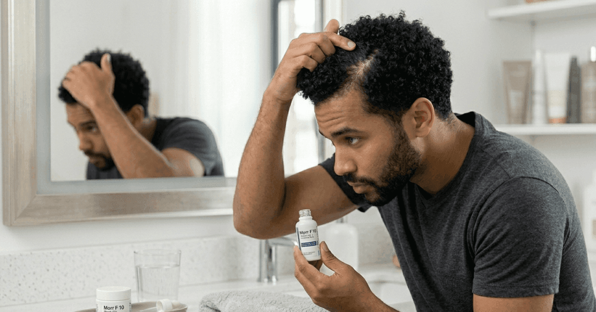 Morr F 10: Minoxidil + Finasteride Fight Hair Loss