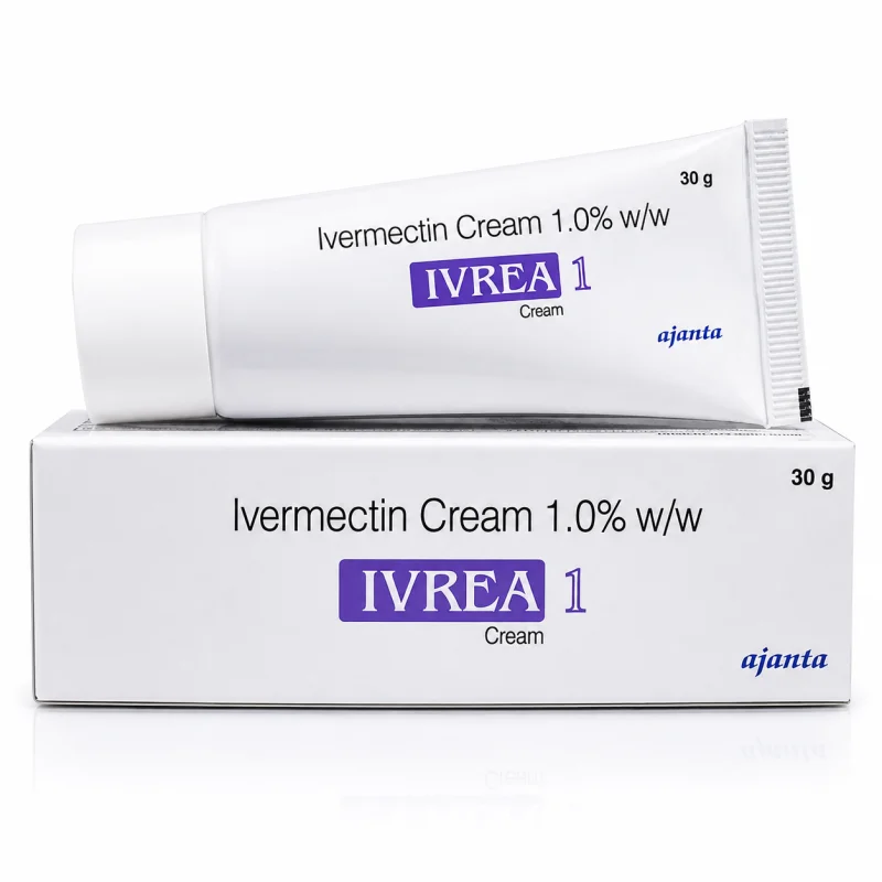 Ivrea 1% Ivermectin Cream 30g tube and box