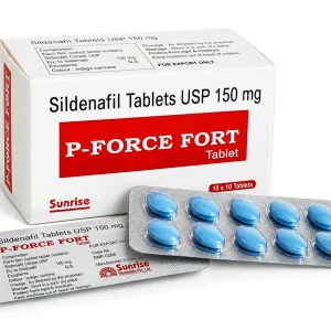 P Force Fort Sildenafil Tablets USP 150mg, box and blister strip